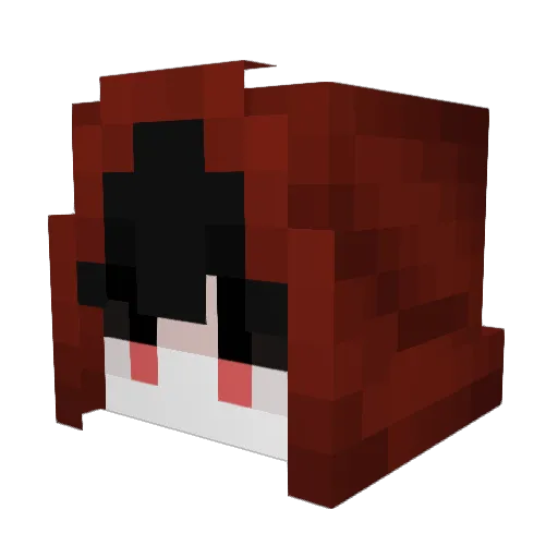 QuinnQx0 Minecraft avatar head, 3D render