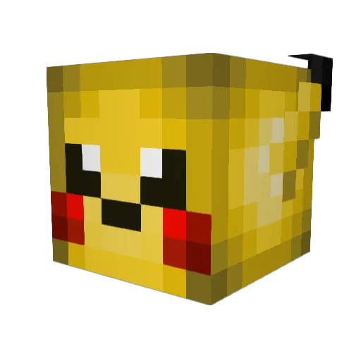 Quinninja Minecraft avatar head, 3D render