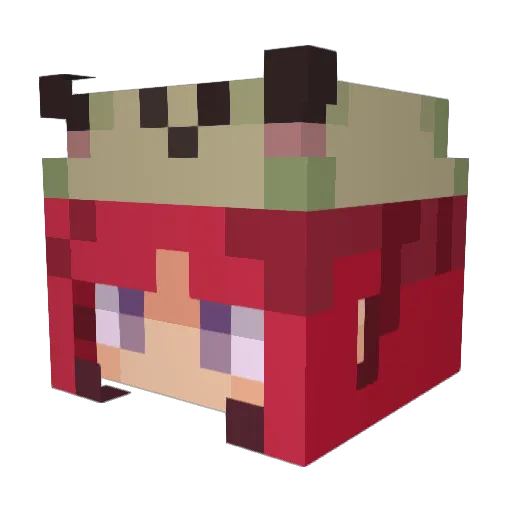 Quino97 Minecraft avatar head, 3D render