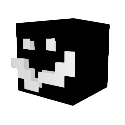 Quinockin Minecraft avatar head, 3D render