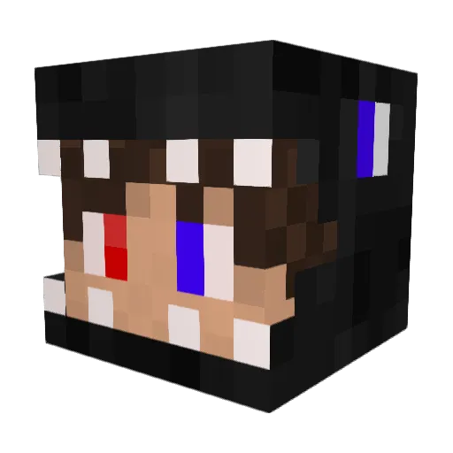 QuintenNoah Minecraft avatar head, 3D render