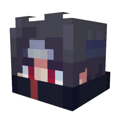 Quintero_13 Minecraft avatar head, 3D render