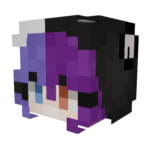 QuintydRuiter Minecraft avatar head, 3D render
