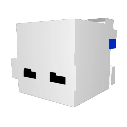 Quinze001 Minecraft avatar head, 3D render