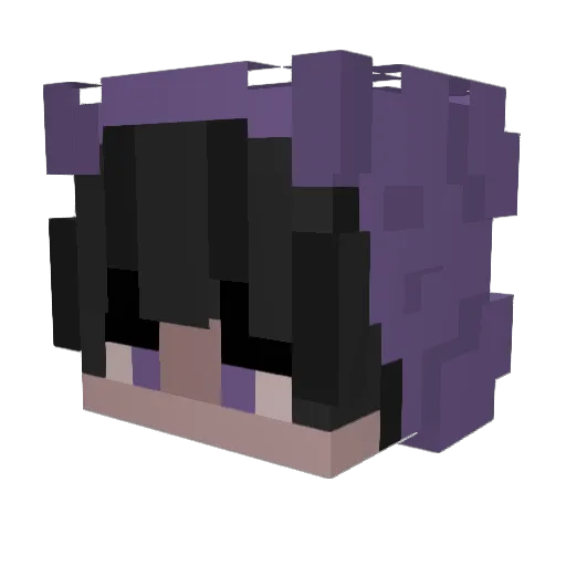 QuiqueGG Minecraft avatar head, 3D render