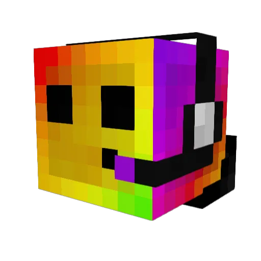 Quirexx Minecraft avatar head, 3D render