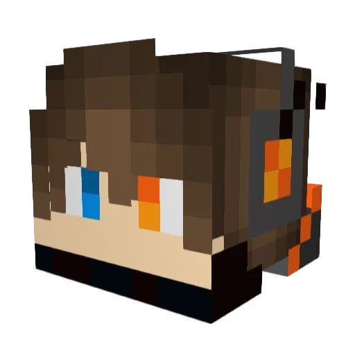 Quirin2012 Minecraft avatar head, 3D render