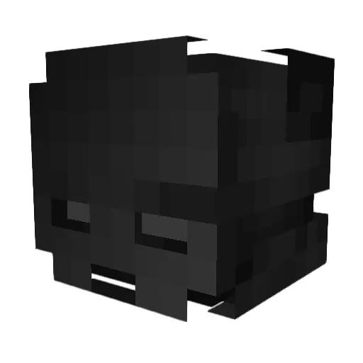 Quirinous Minecraft avatar head, 3D render