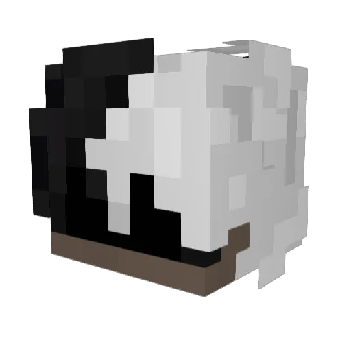 Quirix Minecraft avatar head, 3D render