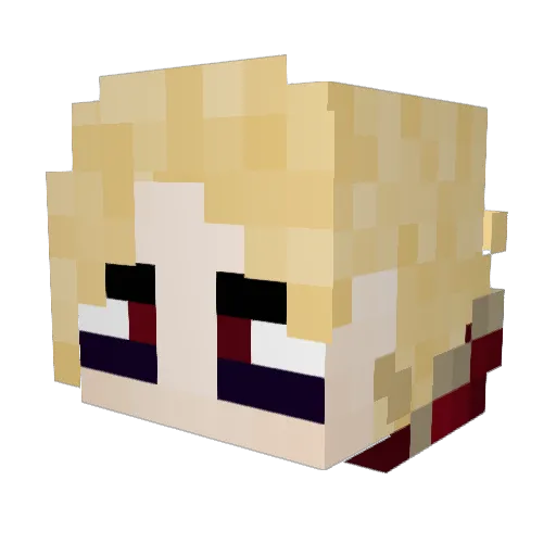 QuirkyBread9346 Minecraft avatar head, 3D render