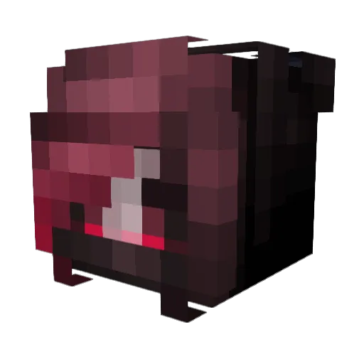 Quirn Minecraft avatar head, 3D render