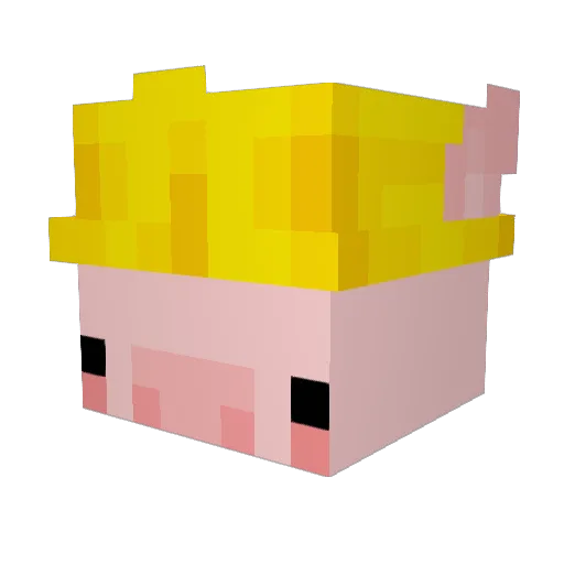 QuirzRitual Minecraft avatar head, 3D render