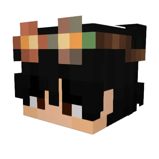 Quisely Minecraft avatar head, 3D render