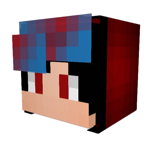 QuisennTR Minecraft avatar head, 3D render