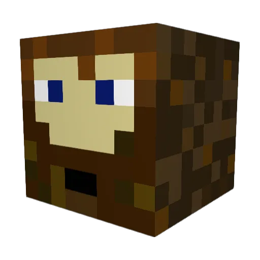 Quistberg Minecraft avatar head, 3D render