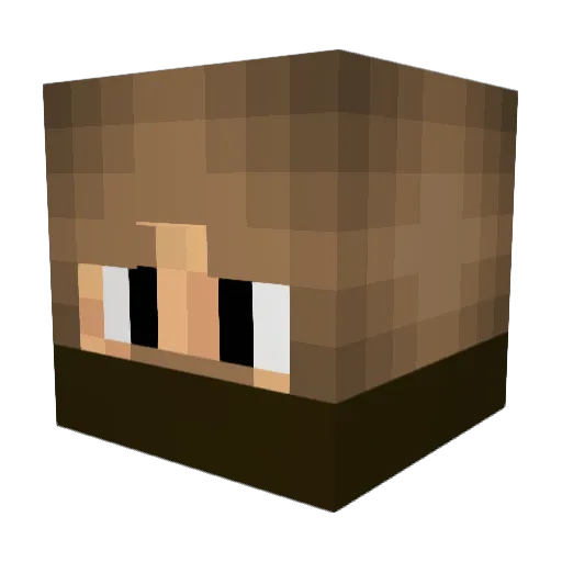Quisvillius Minecraft avatar head, 3D render