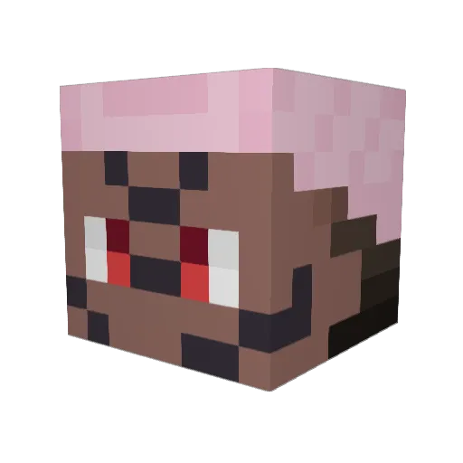 QuitMochiV2 Minecraft avatar head, 3D render