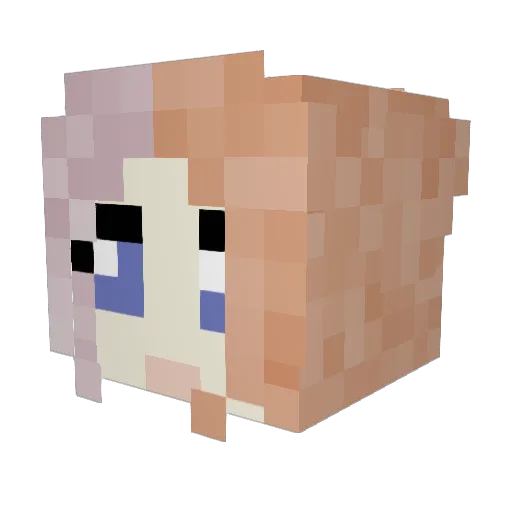 QuiteCanny Minecraft avatar head, 3D render