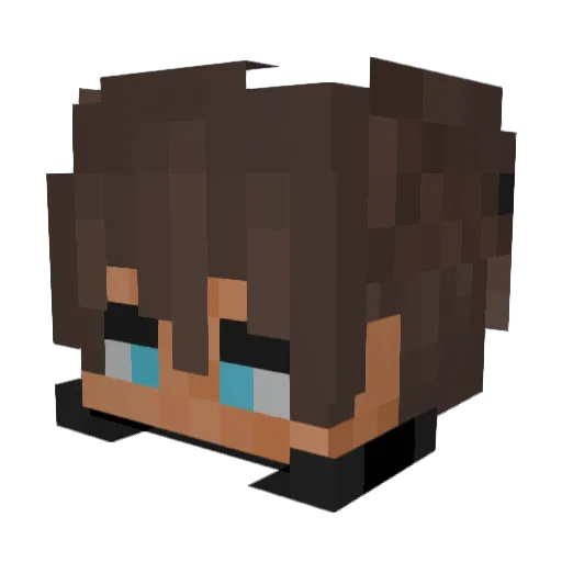 QuiteCookie1113 Minecraft avatar head, 3D render