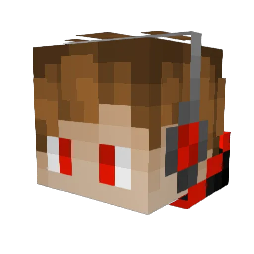 Quitsdragoon467 Minecraft avatar head, 3D render