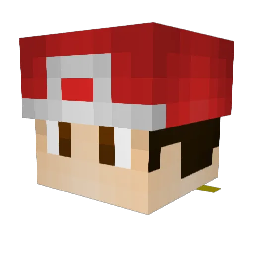 Quivvelsh Minecraft avatar head, 3D render