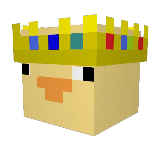 Quix3933 Minecraft avatar head, 3D render