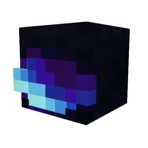 Quixby Minecraft avatar head, 3D render