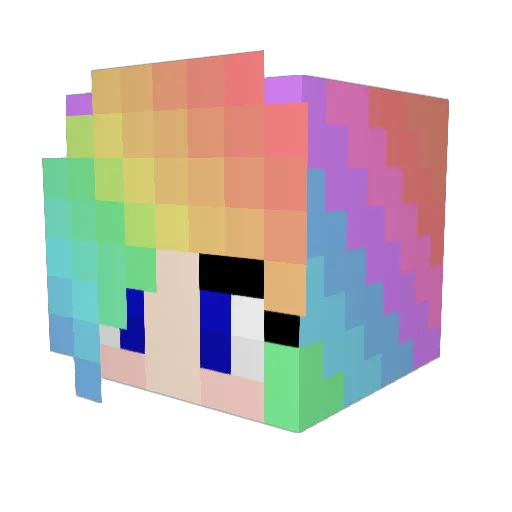 Quixote1989 Minecraft avatar head, 3D render