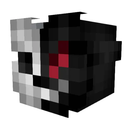 Quizbom Minecraft avatar head, 3D render