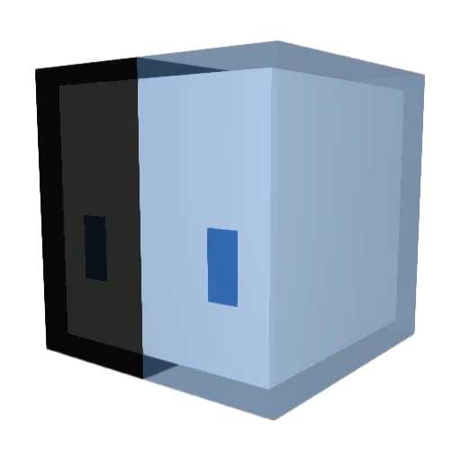 Quj Minecraft avatar head, 3D render