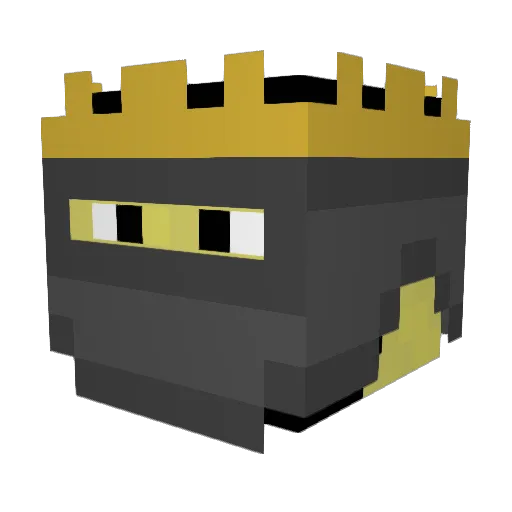 Qujakhan Minecraft avatar head, 3D render
