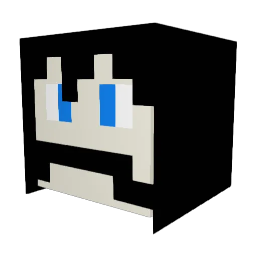 Qumba Minecraft avatar head, 3D render