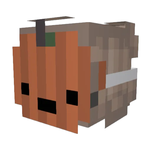 QumiNess Minecraft avatar head, 3D render