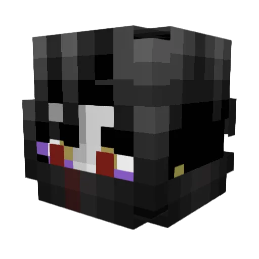 Qun1 Minecraft avatar head, 3D render