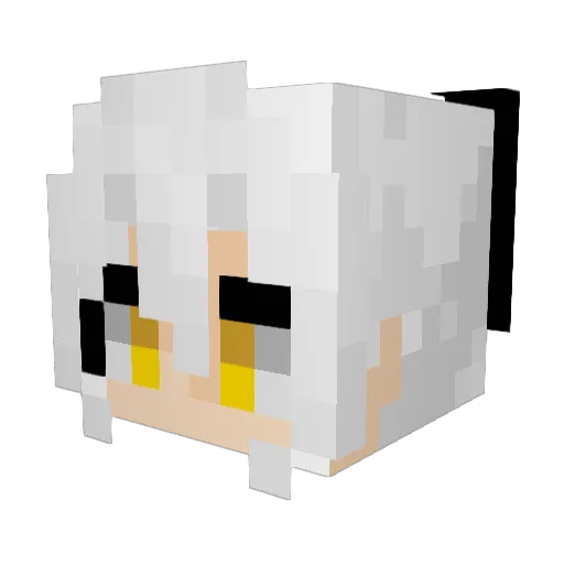 Qunidy Minecraft avatar head, 3D render