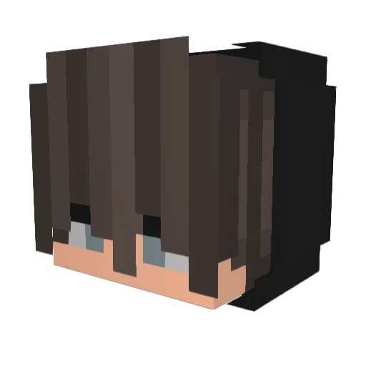 QuocTruongSNSD Minecraft avatar head, 3D render