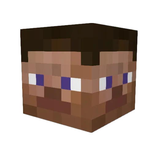 Quodge Minecraft avatar head, 3D render