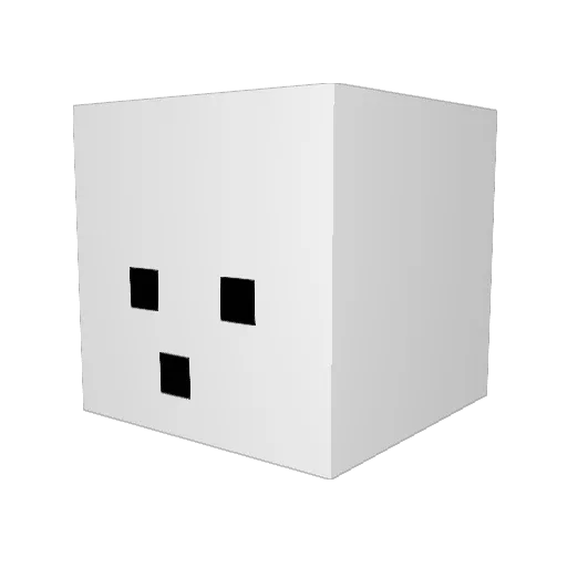 Quoezimodo Minecraft avatar head, 3D render