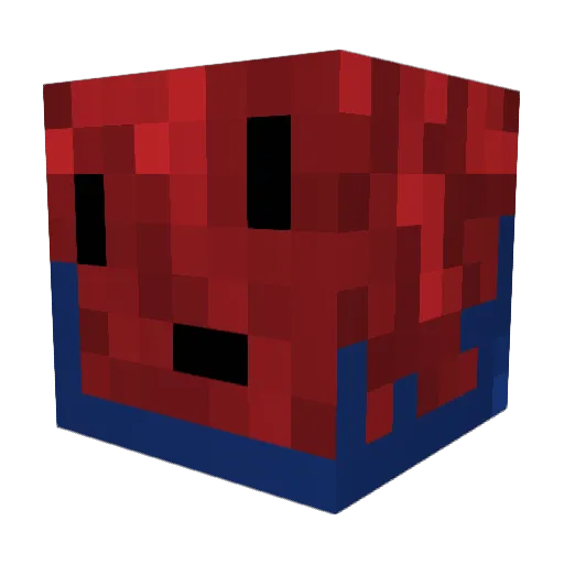 Quoifleur Minecraft avatar head, 3D render