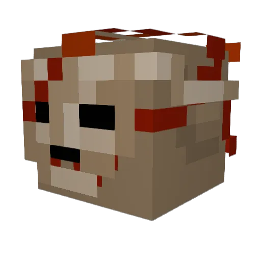 Quorinus Minecraft avatar head, 3D render