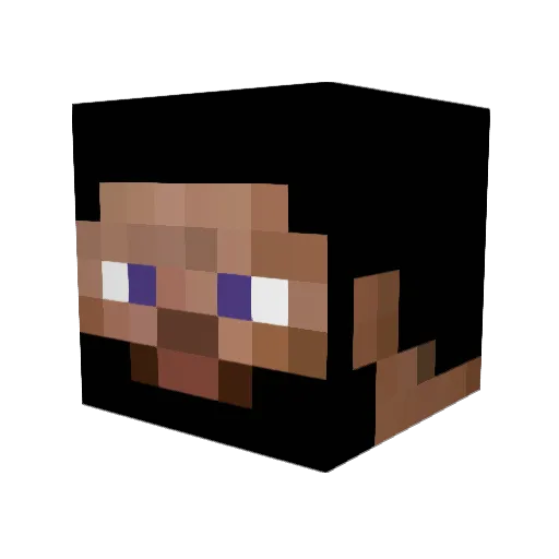 Quorzonix Minecraft avatar head, 3D render
