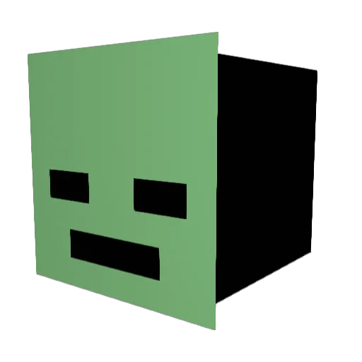 QuoteDotLad Minecraft avatar head, 3D render