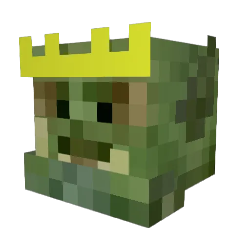 Quotziukas Minecraft avatar head, 3D render