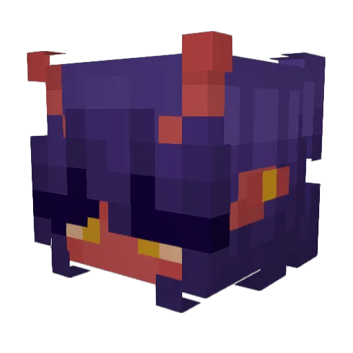 Qurael Minecraft avatar head, 3D render