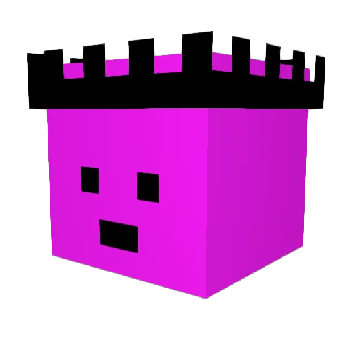 Qurivia Minecraft avatar head, 3D render