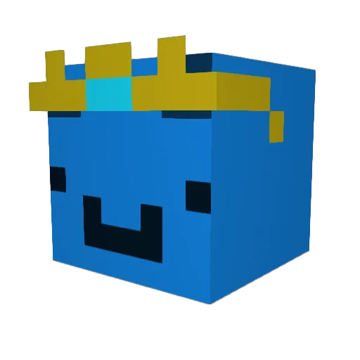 QushCreative Minecraft avatar head, 3D render