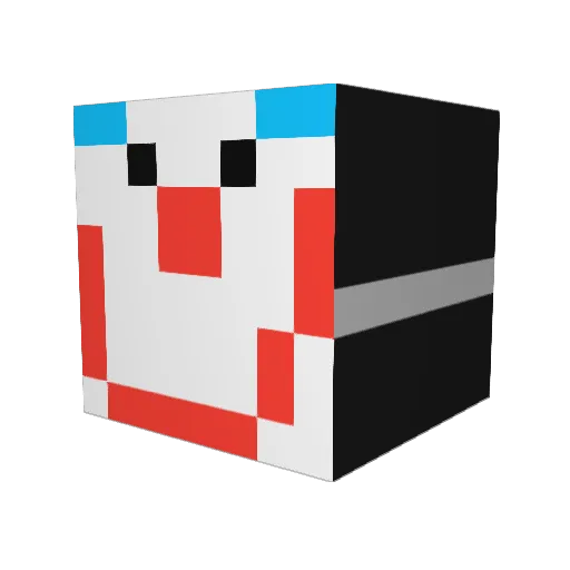 QushanPvp Minecraft avatar head, 3D render
