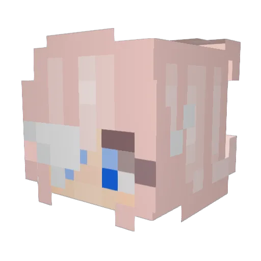 Qussay_01 Minecraft avatar head, 3D render