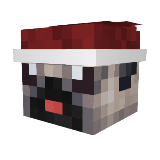Quueezy Minecraft avatar head, 3D render