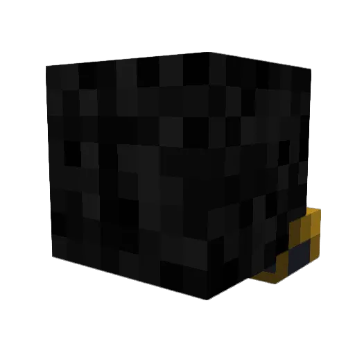 Quwexy Minecraft avatar head, 3D render